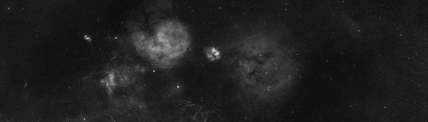 Vela Supernova Remnant  (Credit: SuperCOSMOS Hydrogen-α Sky Survey).